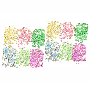 Украшения для ногтей Housoutil 2 шт 6 шт Светящийся гель для ногтей Хэллоуин Бриллианты для ногтей Рождественское украшение Nail-Art красочные сверла для ногтей Девушки Стекло украшения 3d - Фото 1