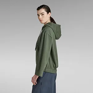 Женский свитер G-Star RAW Text Print Hooded Loose Sweat - S synthetic.ua - Фото 1