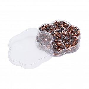 Стрази Emoshayoga для нігтів скляні, 1000 шт, колір шампань, модель JM201 synthetic.ua - Фото 1