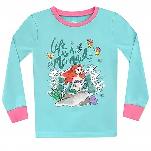Піжама Disney Ariel The Mermaid Slim Fit для дівчат synthetic.ua - Фото 1