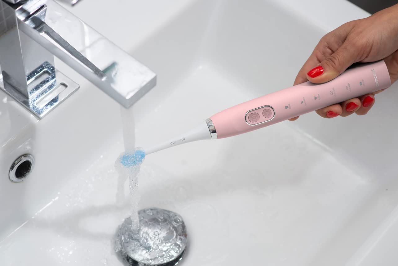 Електрична звукова зубна щітка CONCEPT Hausgeräte ZK4012 Sonic 38000 коливань/хв Pink, фото №8