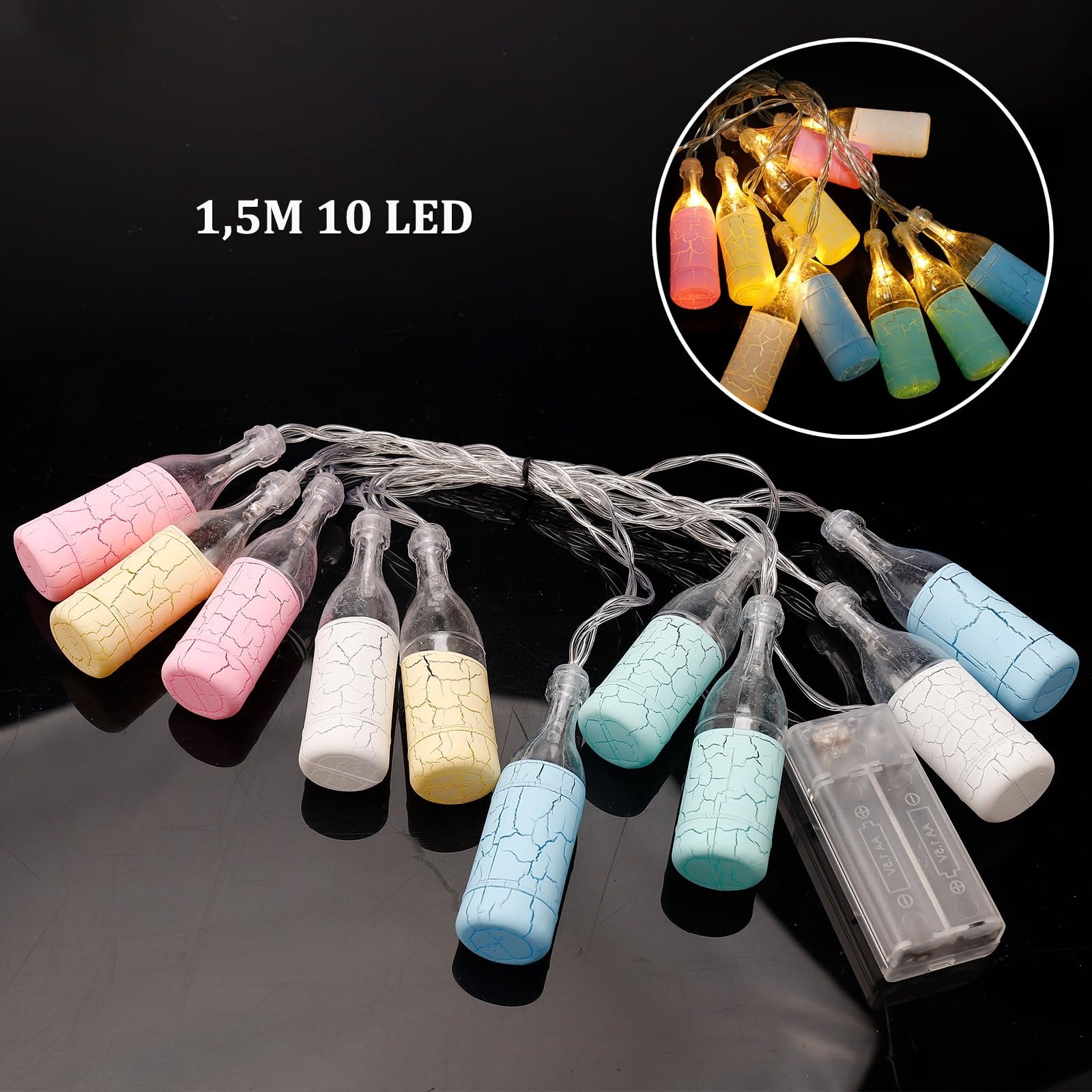 Гірлянда ENLACE Fairy Lights Пляшка 1.5 м 10 LED, фото №2