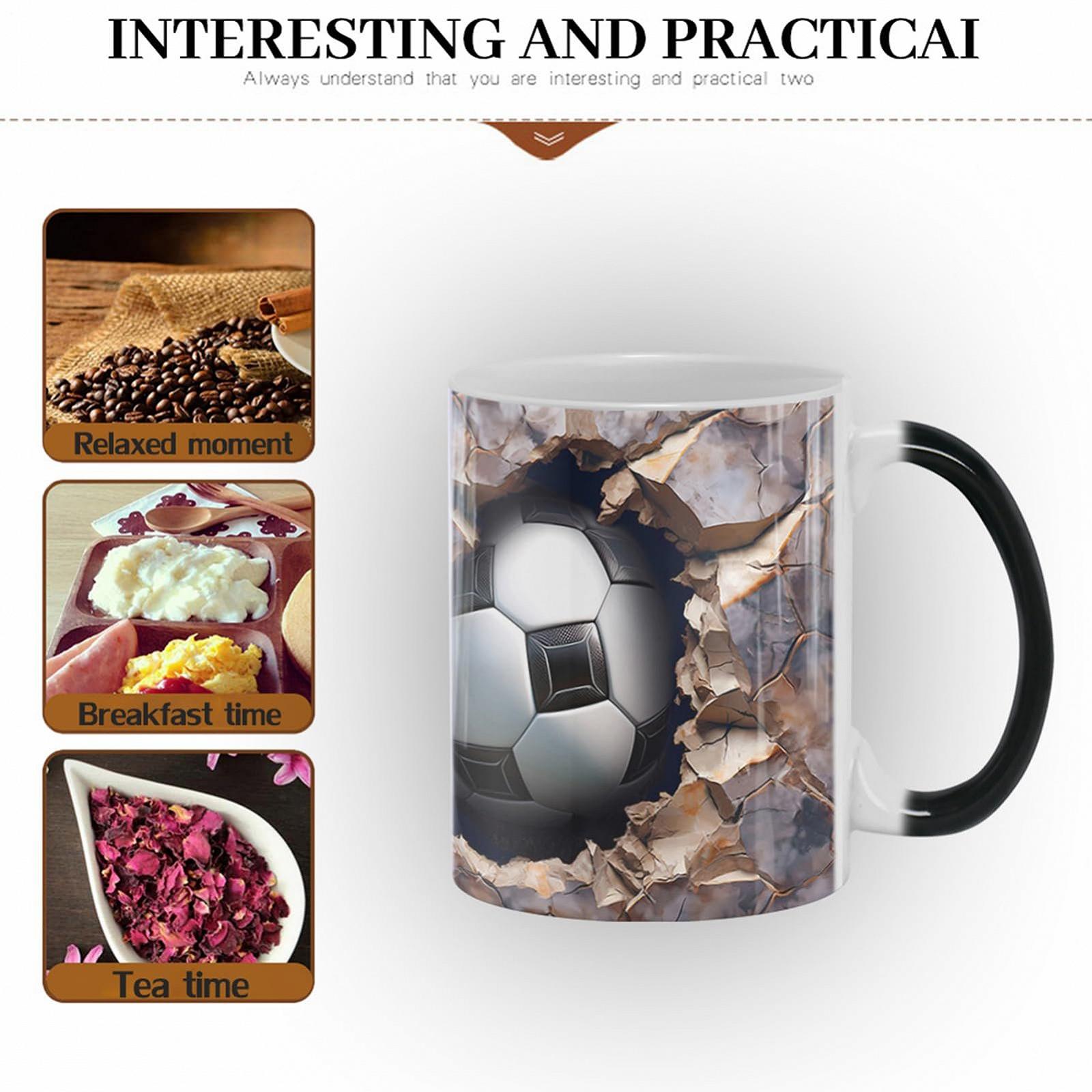 Кружка 3D Футбол Меняющая цвет 301-400 мл, фото №6