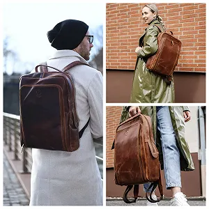 Рюкзак для ноутбука Corno d´Oro XL 17 дюймов кожаный винтажный ручной работы цена на synthetic.ua - Фото 1 Рюкзак для ноутбука Corno d´Oro XL 17 дюймов кожаный винтажный ручной работы synthetic.ua - Фото 1