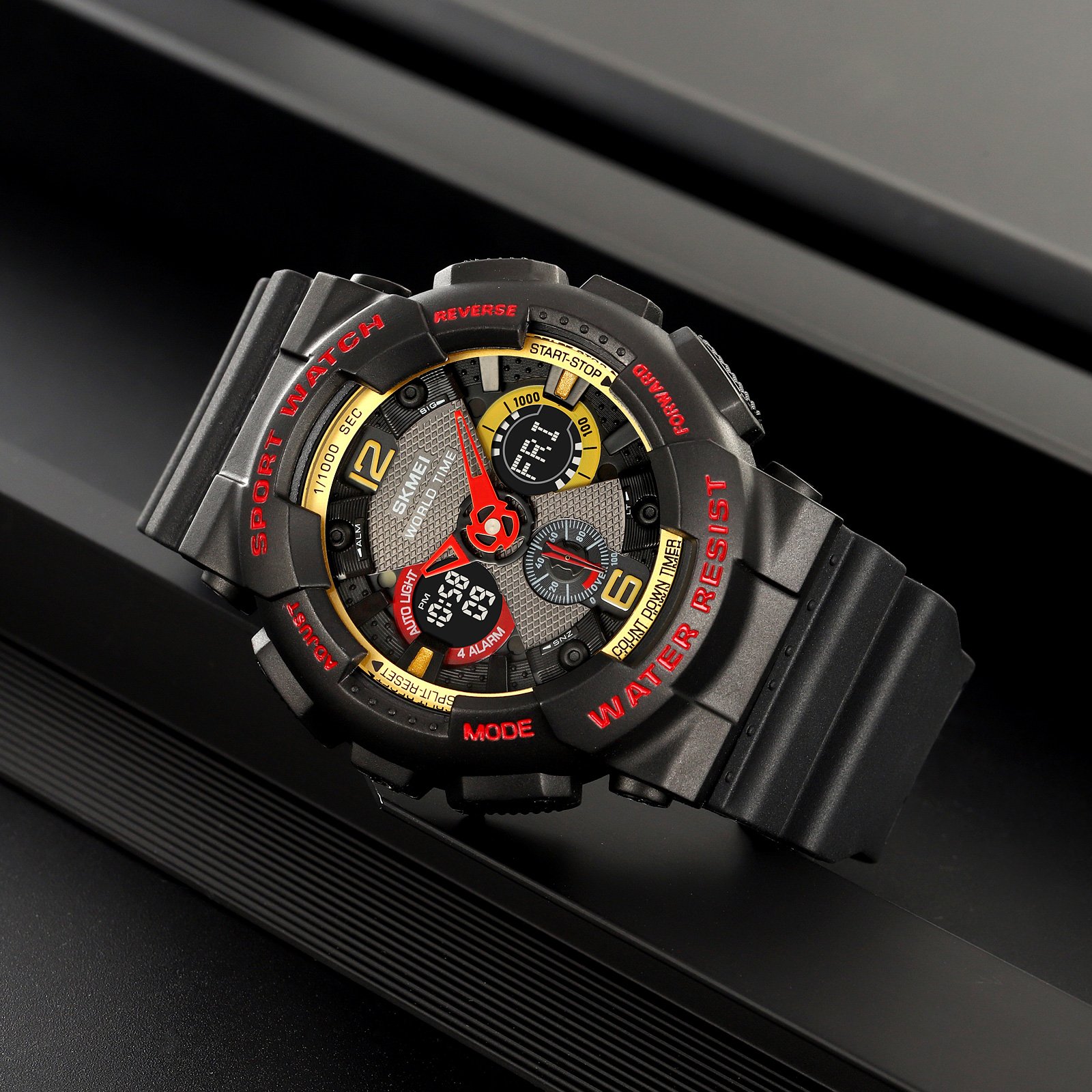 Годинник Skmei 2118 Black-Red, фото №5