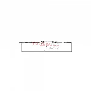 Трос стоянкового гальма METZGER 10.7136 для VW задній лівий, задній правий - Фото 1