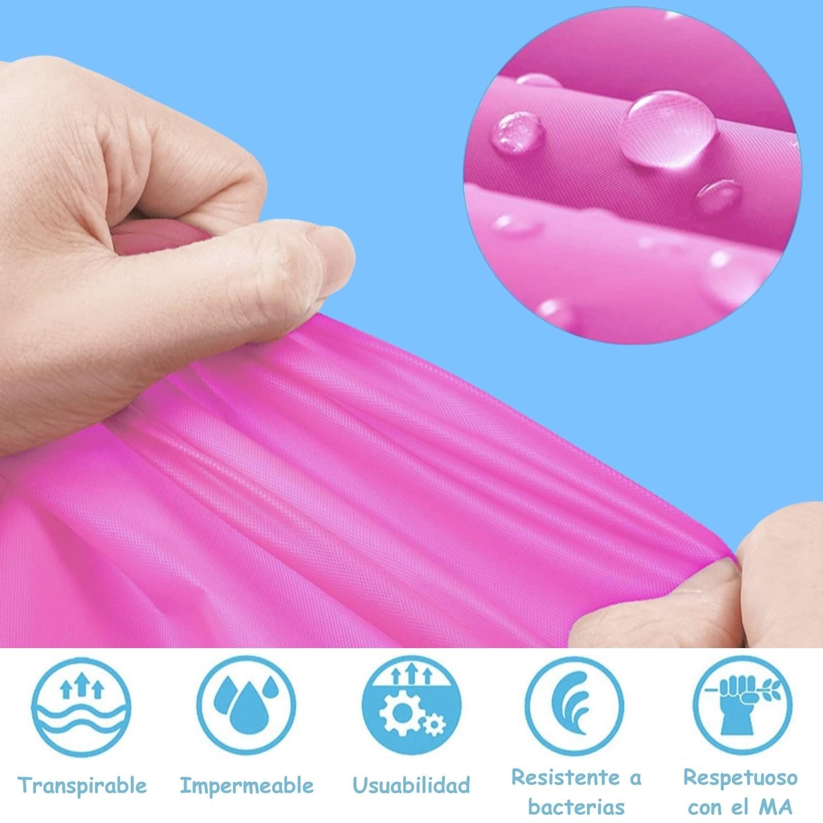 Детская водонепроницаемая куртка One Size Подходит всем детям ростом от 100 до 160 см (от 4 до 12 лет), дождевой плащ, различные цвета, фото №5