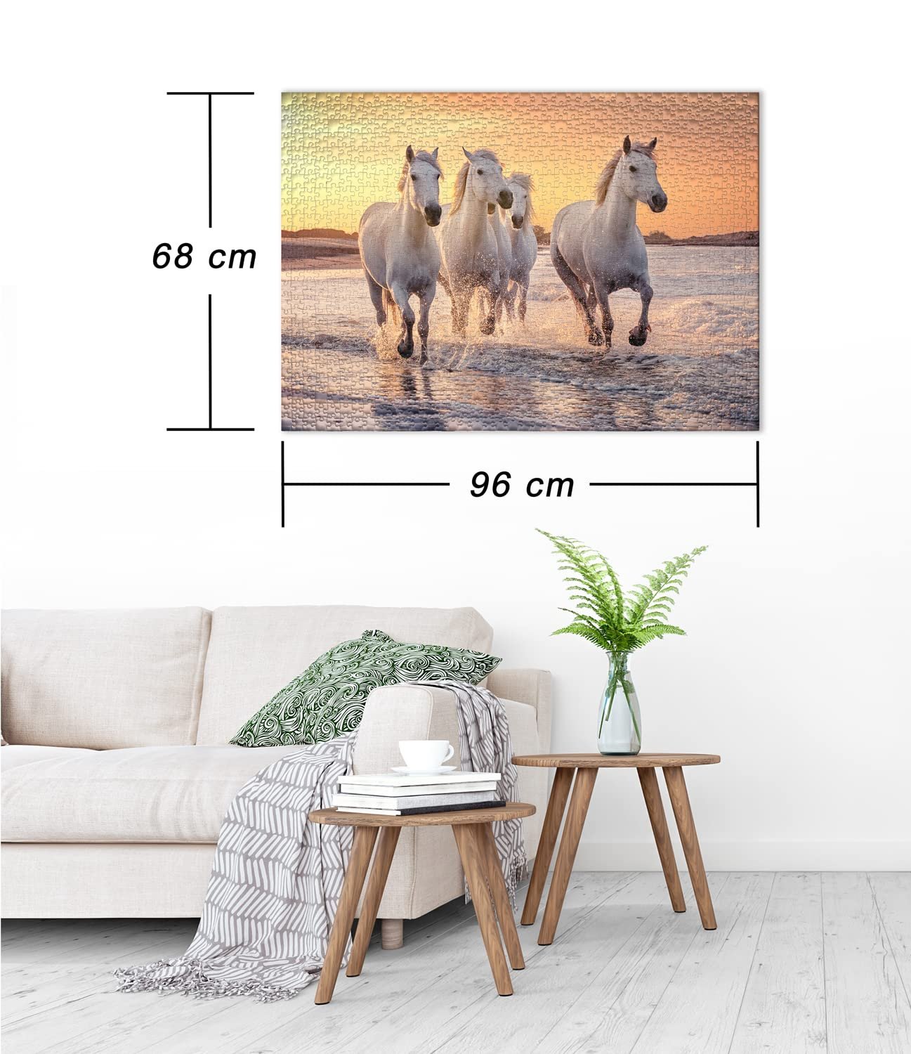 Пазл Ulmer Puzzleschmiede Camargue Horses 2000 элементов Белые кони Камарга, фото №3 Пазл Ulmer Puzzleschmiede Camargue Horses 2000 элементов Белые кони Камарга, фото №3