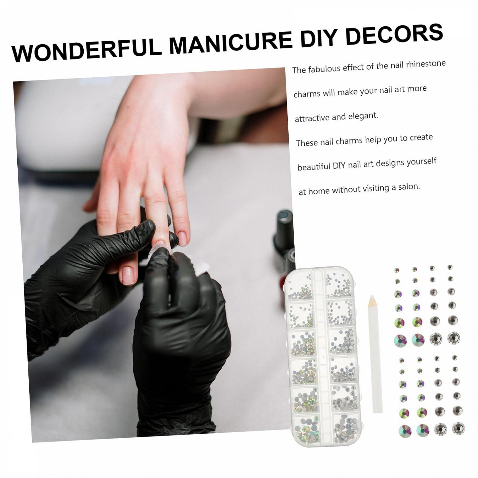 Набір для нігтів Білий Плоска задня частина, фото №4