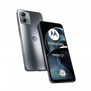 Смартфон Motorola Moto g14 128 ГБ 4 ГБ RAM 6,5" FHD+ 50 Мп 5000 мАг Android 13 Steel Grey з чохлом - Фото 1