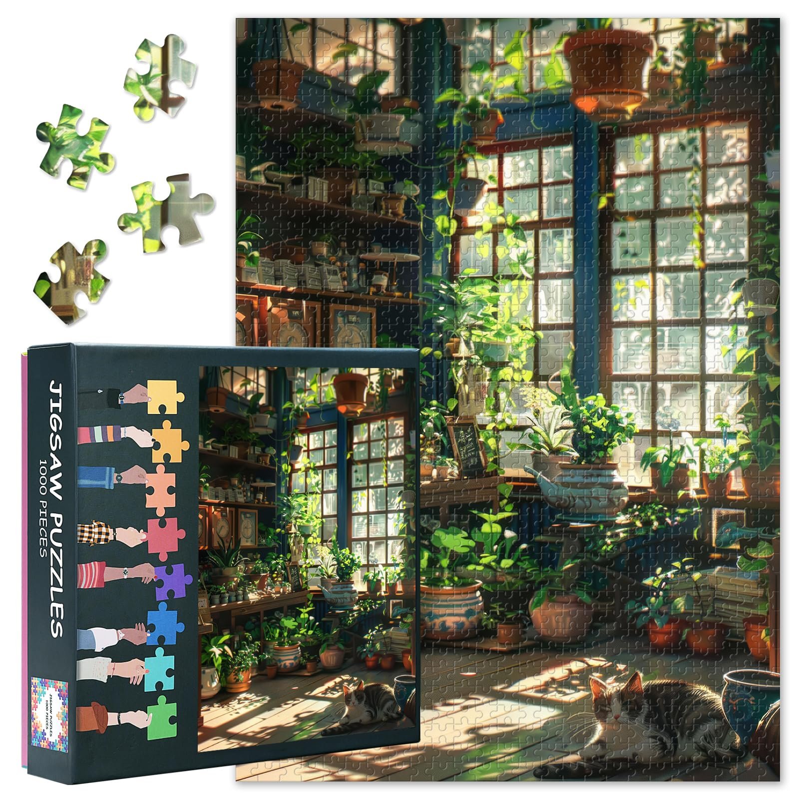 Пазл Indoor Plant Series Potted Plant 1000 елементів 70 x 50 см, фото №1