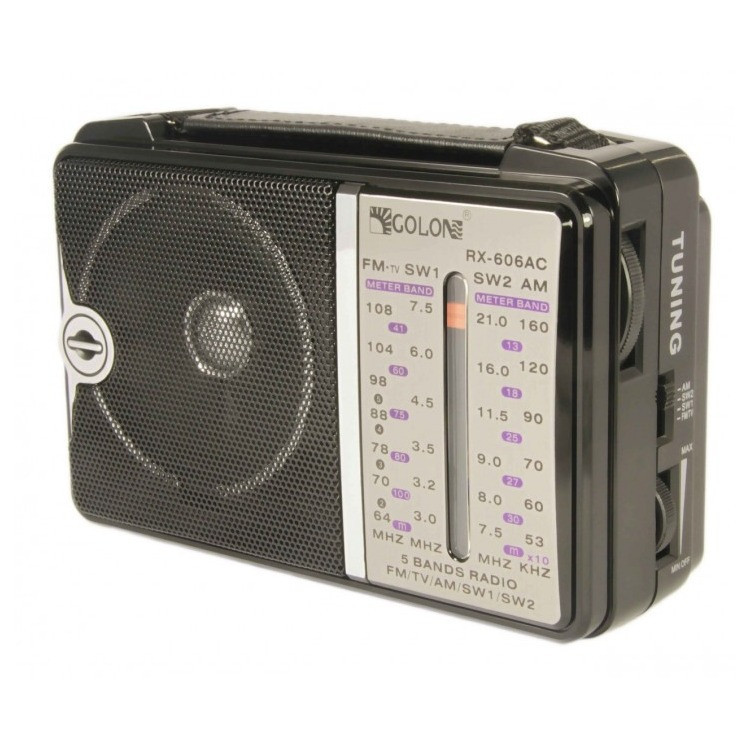 Радио на батарейках и от сети Golon RX-606 black MS, фото №2