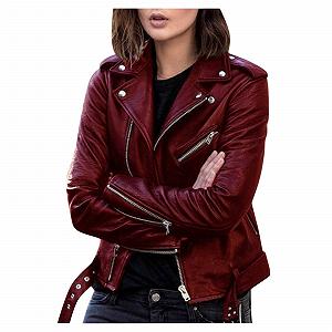 Купить Женская переходная куртка Cool Faux Leather Куртка с длинными рукавами на молнии Приталенное пальто Осенняя короткая куртка большого размера - Фото 1 Женская переходная куртка Cool Faux Leather Куртка с длинными рукавами на молнии Приталенное пальто Осенняя короткая куртка большого размера - Фото 1