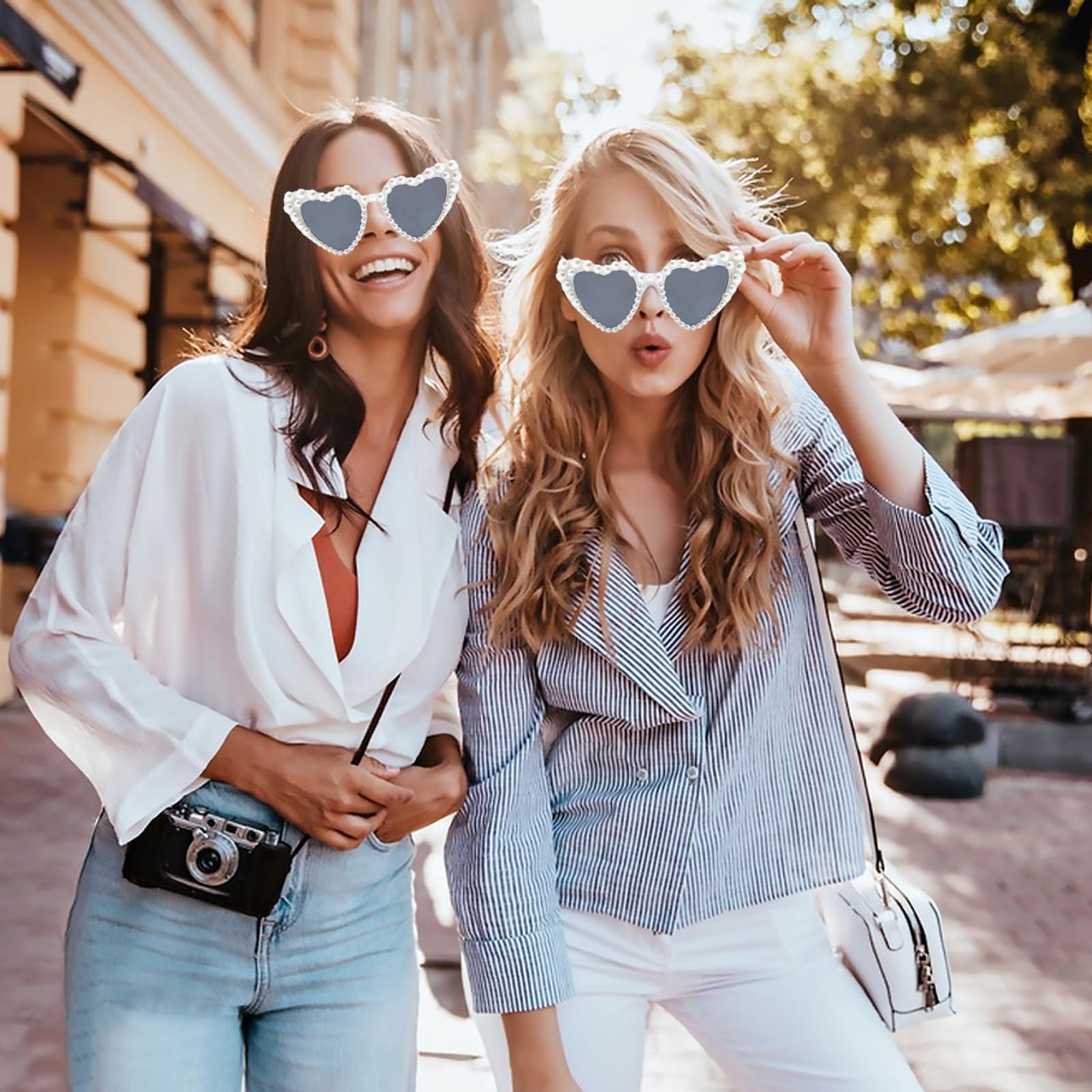 Солнцезащитные Очки Сердце Белый, фото №7