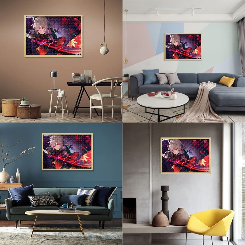 Пазл Genshin Impact Kaedehara Kazuha 1000 деталей картонний 26 x 38 см, фото №6