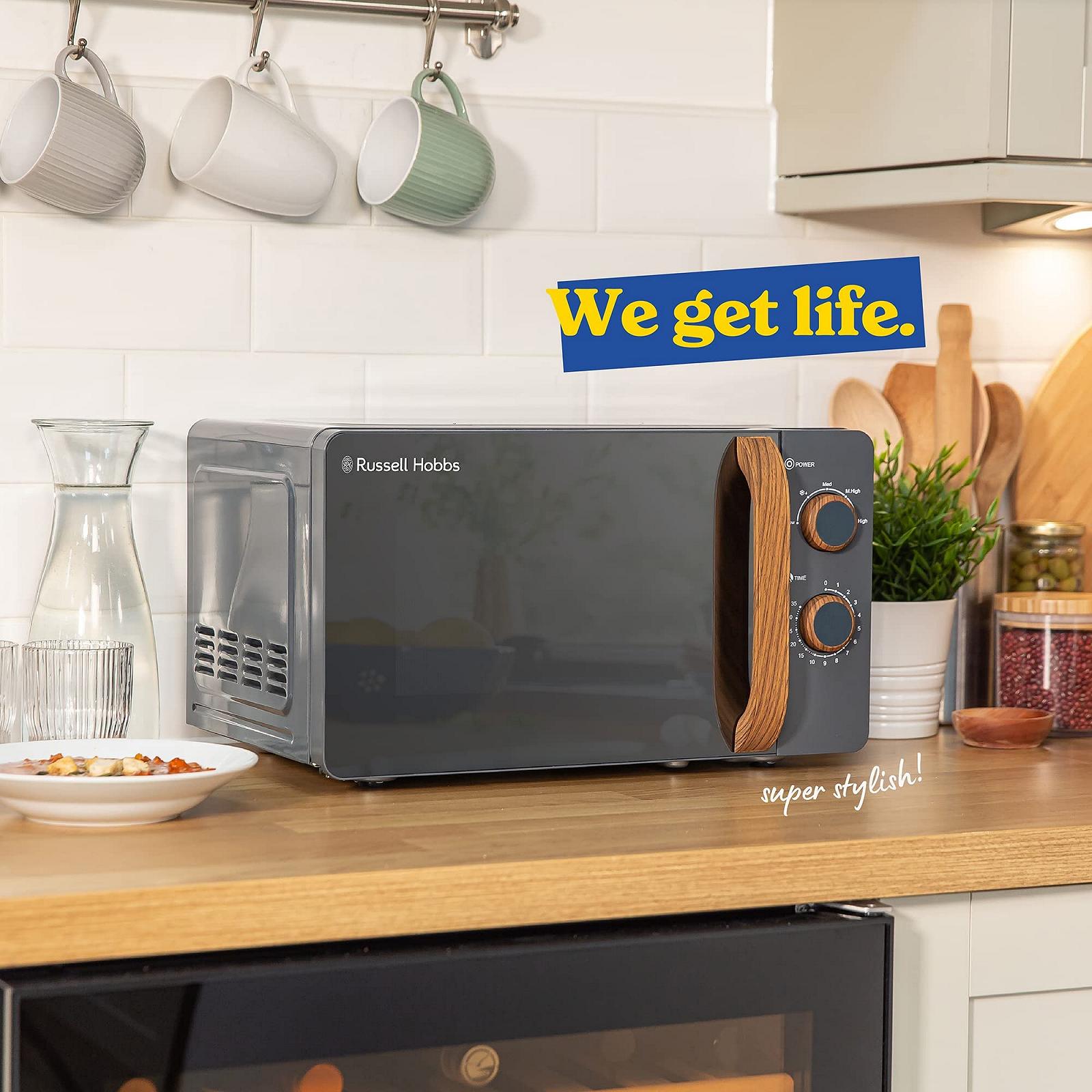 Микроволновая печь Russell Hobbs Scandinavian Style RHMM713G 17 L 700 W Grey, фото №8 Микроволновая печь Russell Hobbs Scandinavian Style RHMM713G 17 L 700 W Grey, фото №8