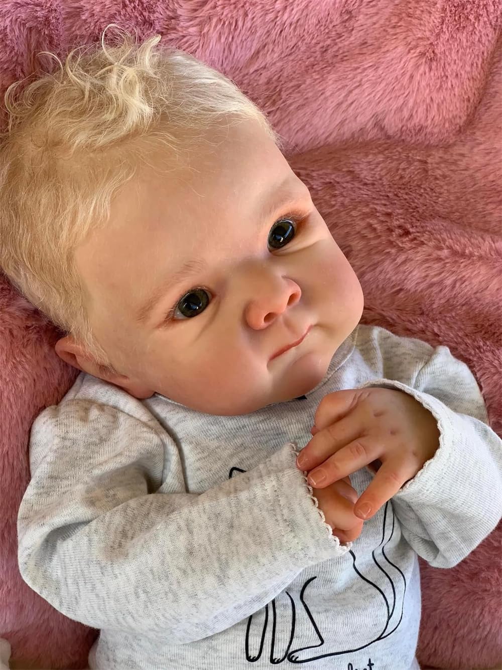 Лялька Zero pam Reborn Baby Boy 45 см Силіконова лялька з блондином, фото №2