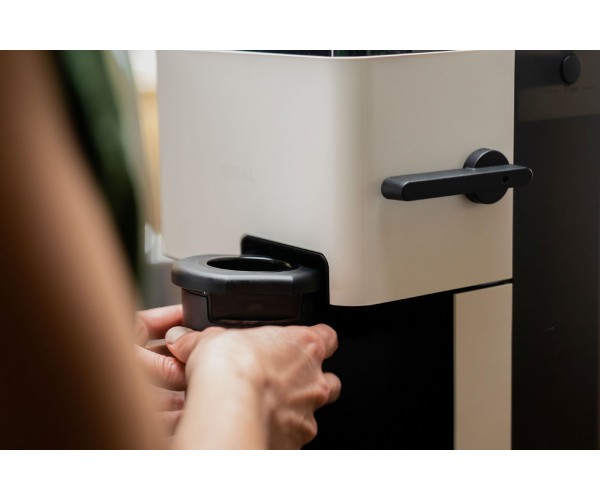 Nivona Кавомашина CUBE 1.4л, зерно автомат капуч авторецептів 4 бежево-чорний, фото №4