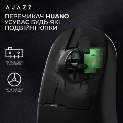 Мышка Ajazz AJ159 APEX Wireless/Bluetooth/USB Black (AJM159-A-B), фото №11
