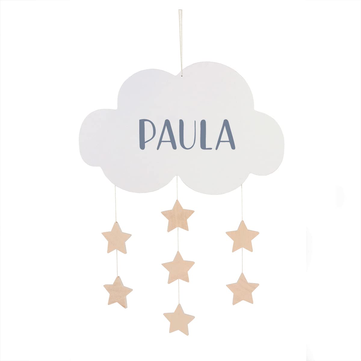 Мобіль JaBaDaBaDo Cloud зірки дерев'яний персоналізований, фото №2