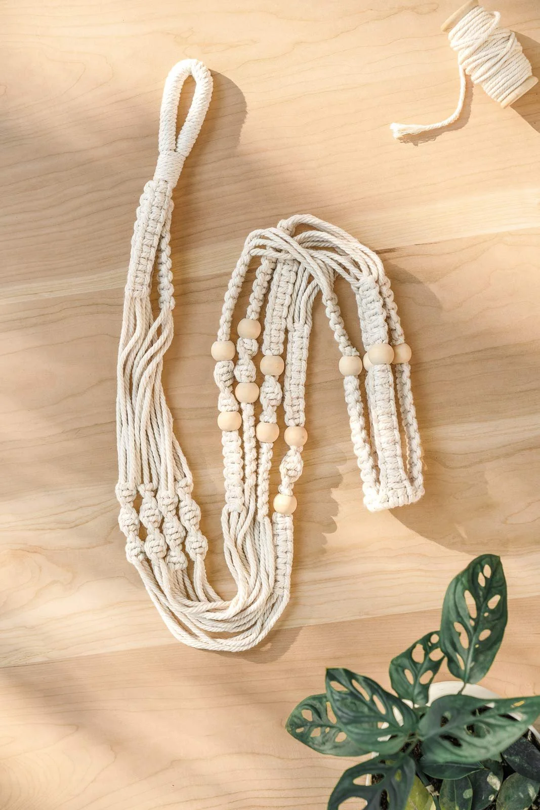 Підвіс для рослин Mkono Macrame 43 дюйми Set of 2 Ivory, фото №5 Підвіс для рослин Mkono Macrame 43 дюйми Set of 2 Ivory, фото №5