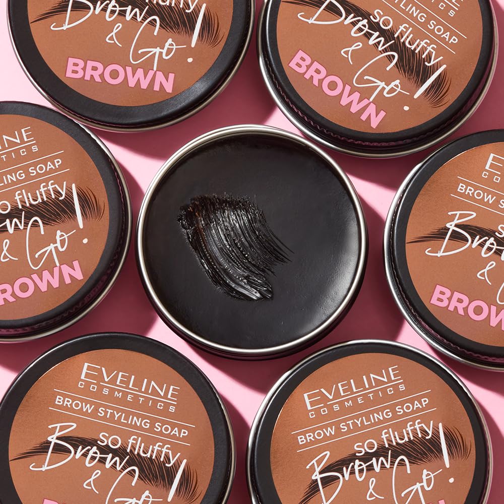Мило для брів Eveline Brow&Go So Fluffy Гелева формула, Повні та чіткі брови - Веганське, 1 x 25 г, фото №3