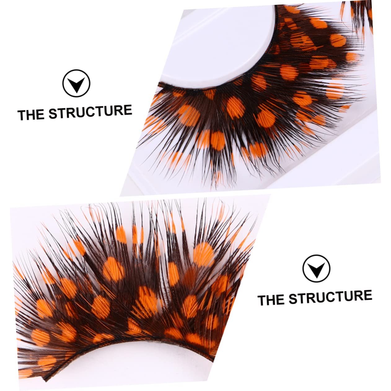 Искусственные Ресницы Halloween Handgemachte Full Orange, фото №3