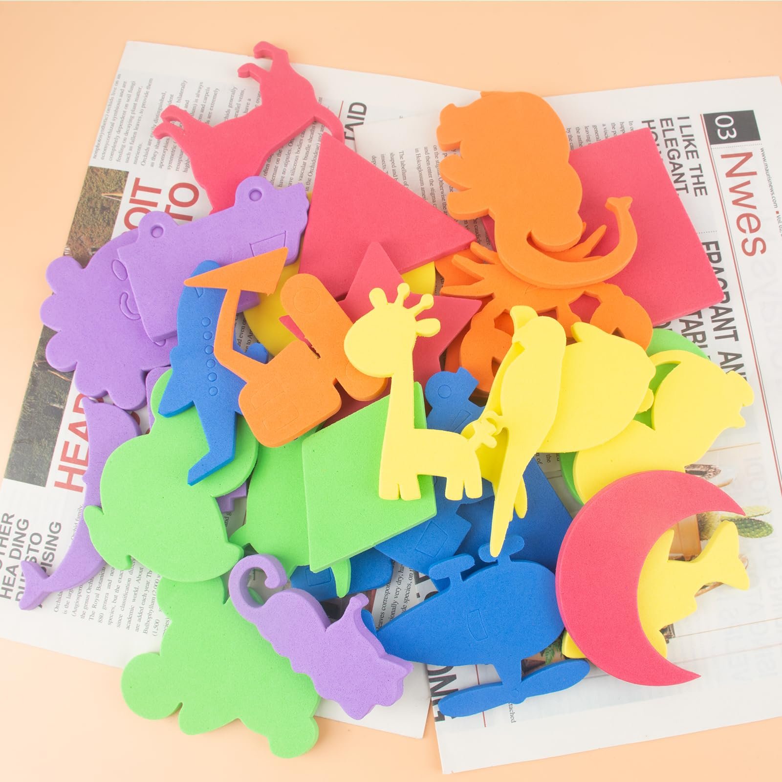 Игрушка для ванны AYNKH Животные из пеноматериала, фото №3