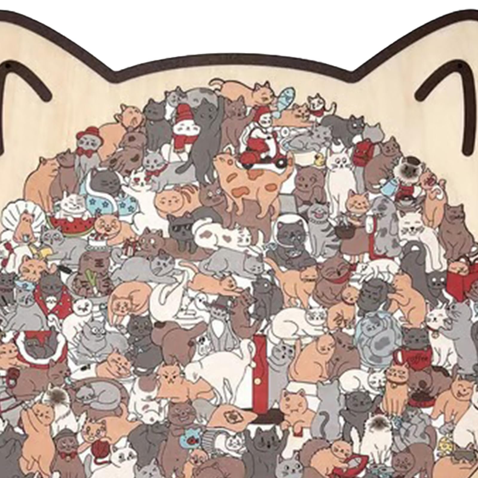 Деревянный пазл Morandi Кот 135 деталей в форме животного, фото №3