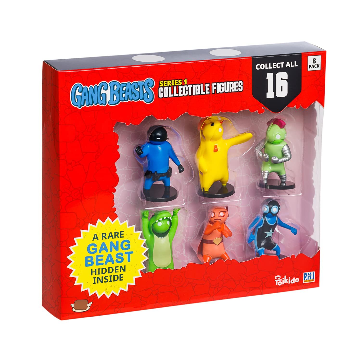 Коллекционные фигурки Toikido Gang Beasts Серия 1, 8 штук, Multi, фото №1