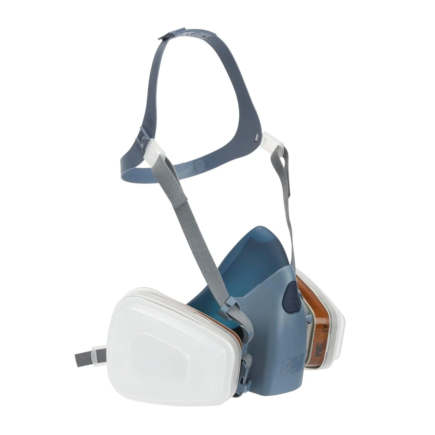 Багаторазова напівмаска 3М 7503 Синій, фото №3