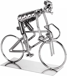 Металлическая фигурка BRUBAKER Screw Man Bicyclist ручная работа - Фото 1