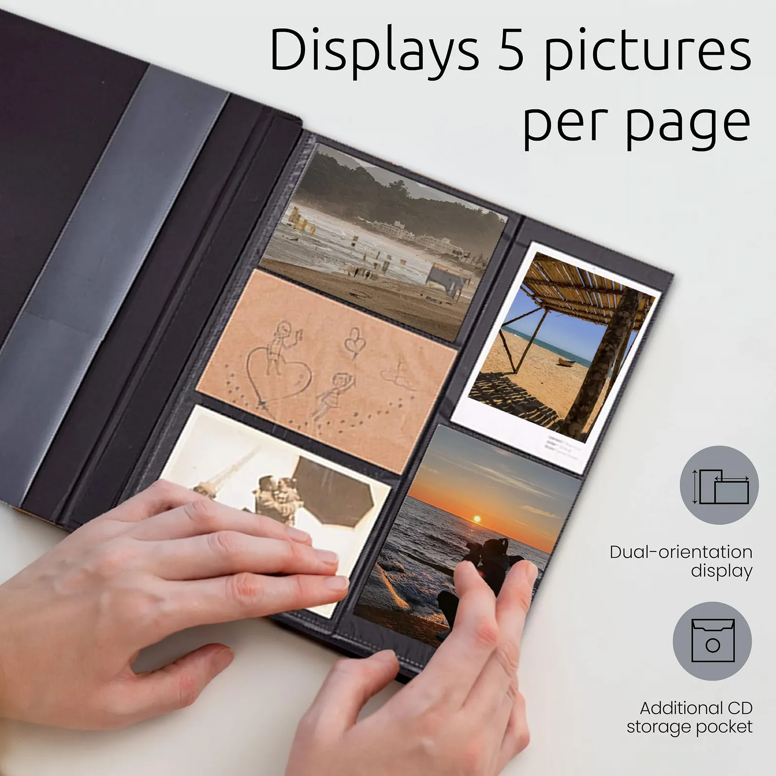 Фотоальбом Kiera Grace 400 10 x 15 см Серый, фото №5 Фотоальбом Kiera Grace 400 10 x 15 см Серый, фото №5