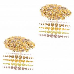 Прикраса для нігтів VILLCASE Напівсферичні смоляні перлини - Фото 1