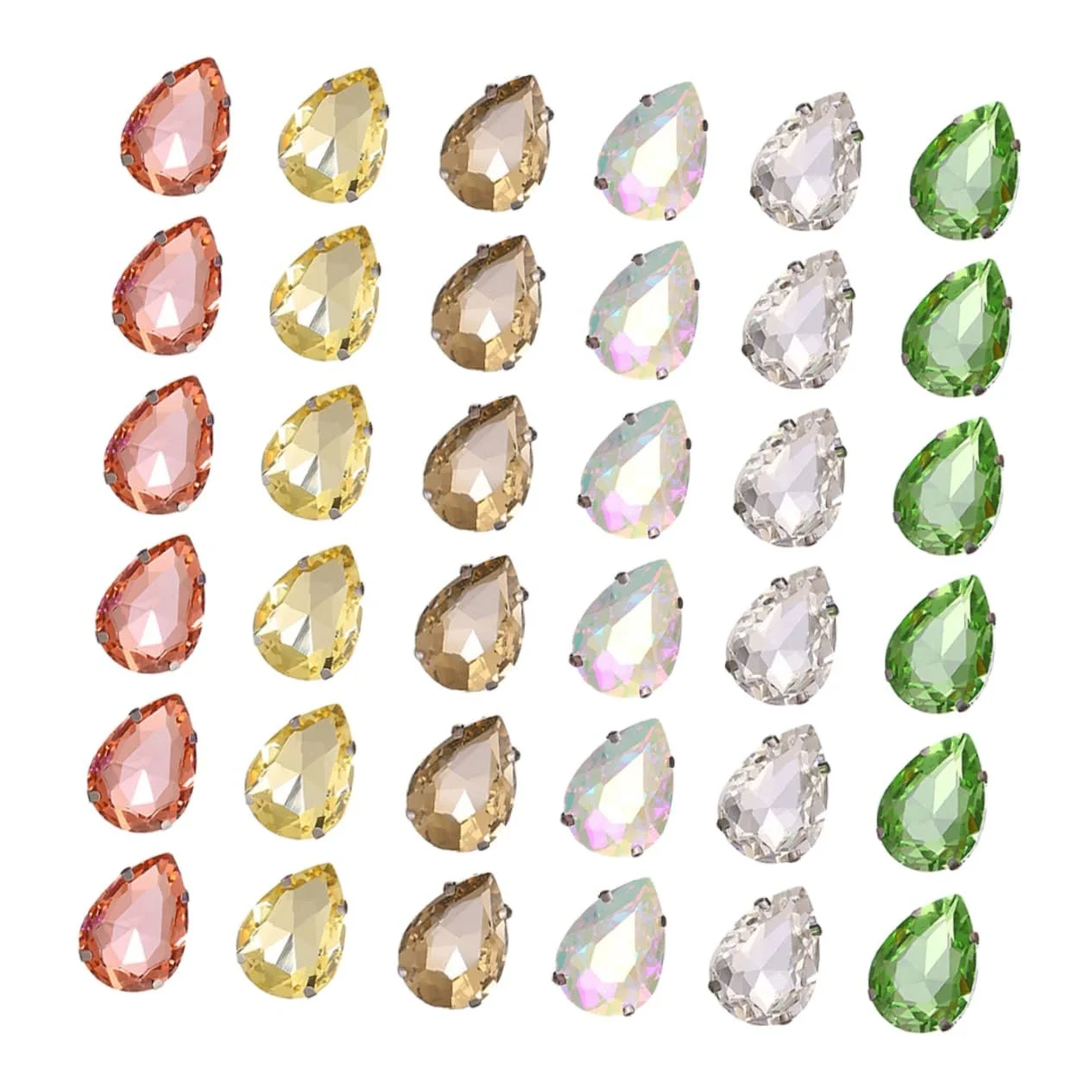 Стрази Крапля Води Скло для шиття 150 шт., фото №6