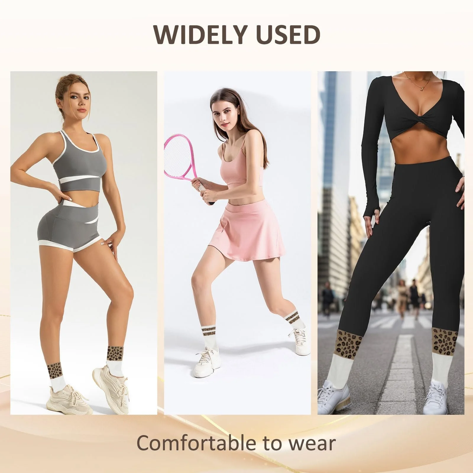 Шкарпетки Ankle Жіночі 6 пар з леопардовим принтом, фото №7