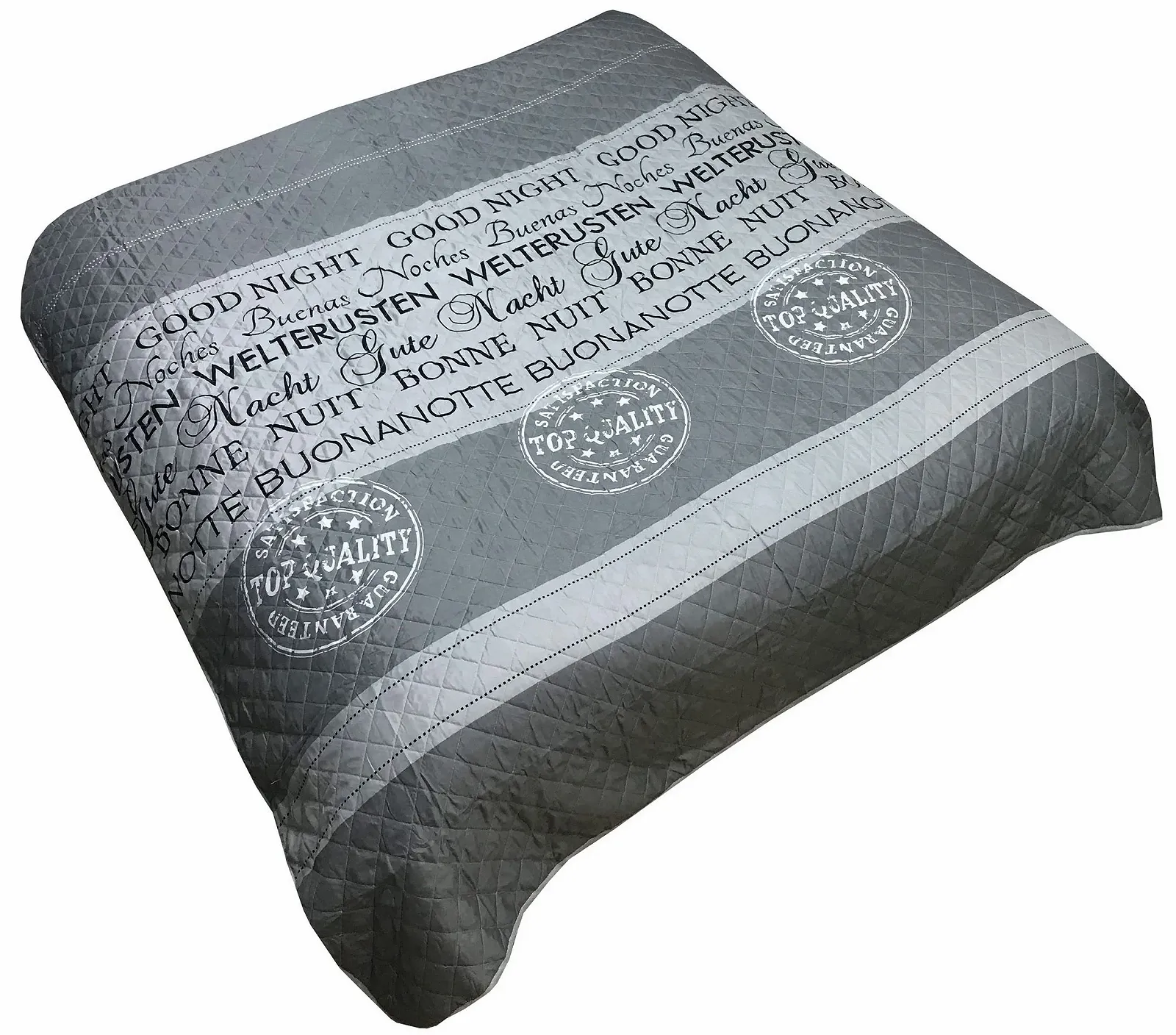 Покривало Сірий, білий Good Night 220 x 240 см, колір: Good Night Сірий, фото №3