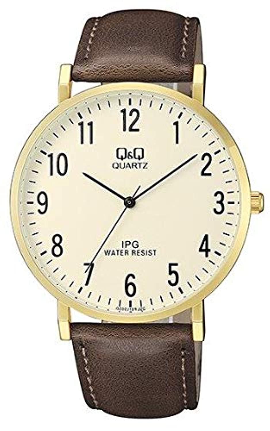 Наручний годинник Q&Q Чоловічий Шкіряний браслет Коричневий 39 мм, фото №1 Наручний годинник Q&Q Чоловічий Шкіряний браслет Коричневий 39 мм, фото №1
