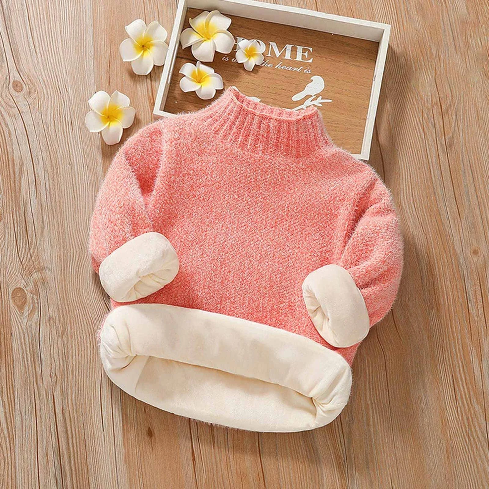 Вязаний джемпер AEGJEGVD Осінньо-зимова толстовка для хлопчиків та дівчаток, фото №2