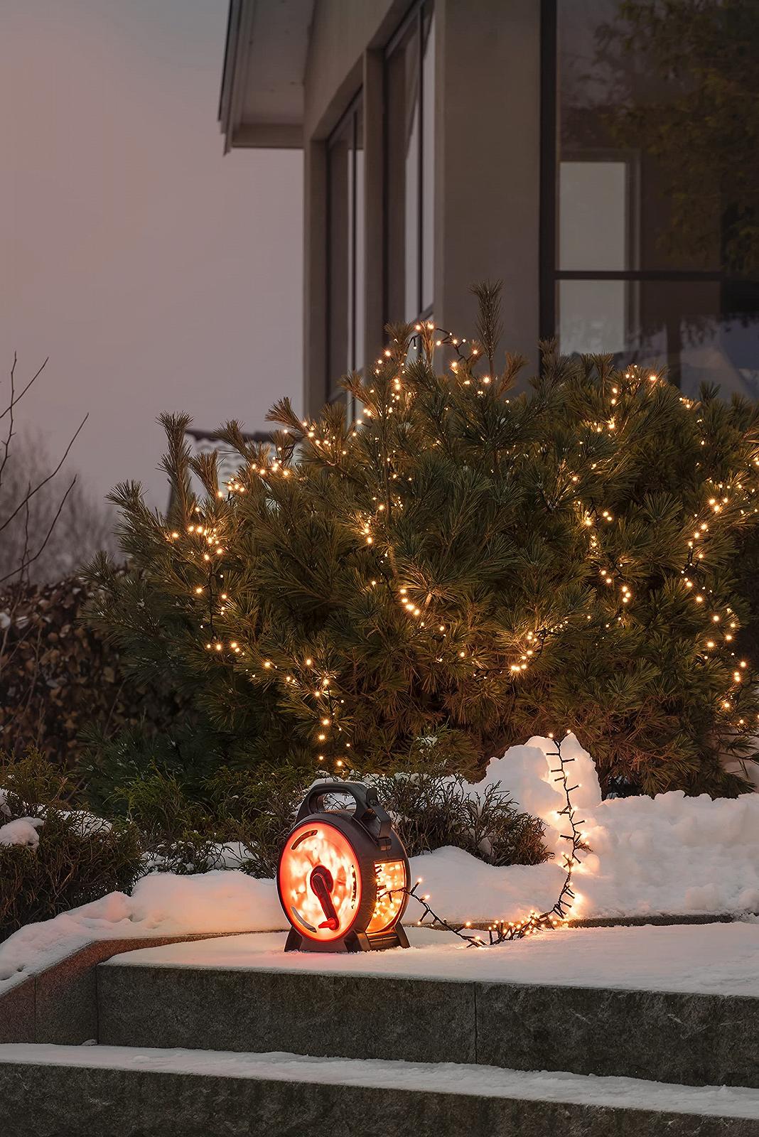 Гирлянда Konstsmide Micro LED Compactlights Черный/Красный 400 теплых белых диодов, фото №7