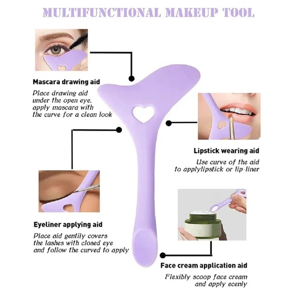 Трафарет для подводки силиконовый фиолетовый, фото №3 Трафарет для подводки силиконовый фиолетовый, фото №3