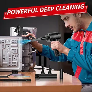 Електрична повітродувка 3 швидкості 110 000 rpm 7600 mAh LED synthetic.ua - Фото 1