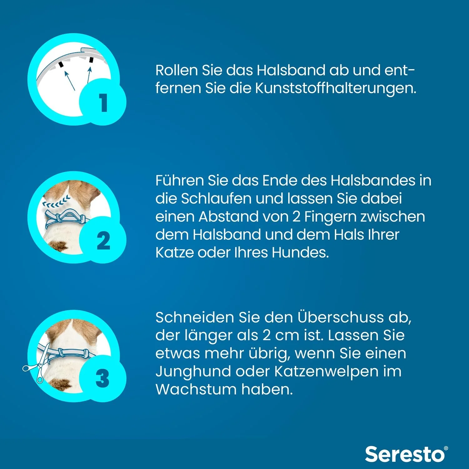Набір нашийників Seresto від кліщів та бліх для великих собак від 8 кг та котів 7-8 місяців захисту, фото №6