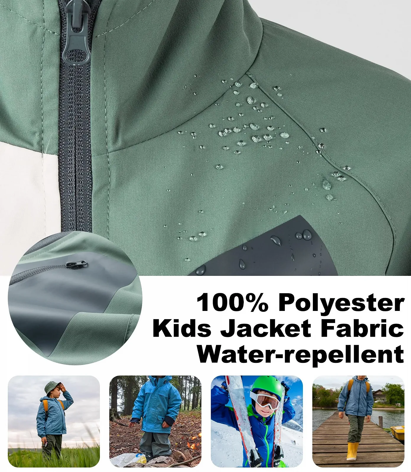 Дитяча дощова куртка ALXHUTE, Перехідна, фото №2 Дитяча дощова куртка ALXHUTE, Перехідна, фото №2