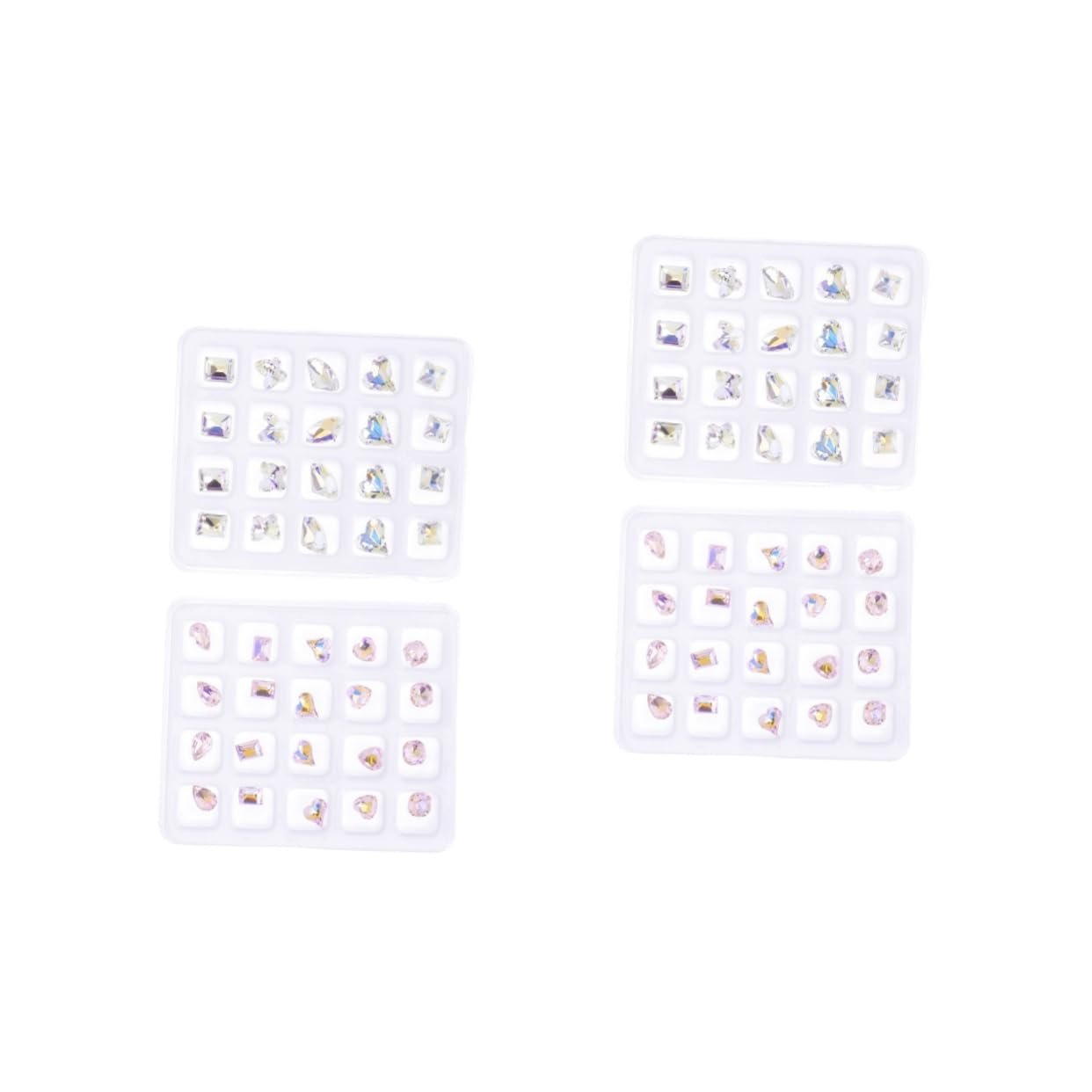 Украшения для ногтей Стразы FRCOLOR 80 шт для творческого дизайна ногтей для маникюрного салона и личных проектов, фото №1