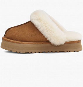 Тапочки UGG Disquette Коричневый - Фото 1
