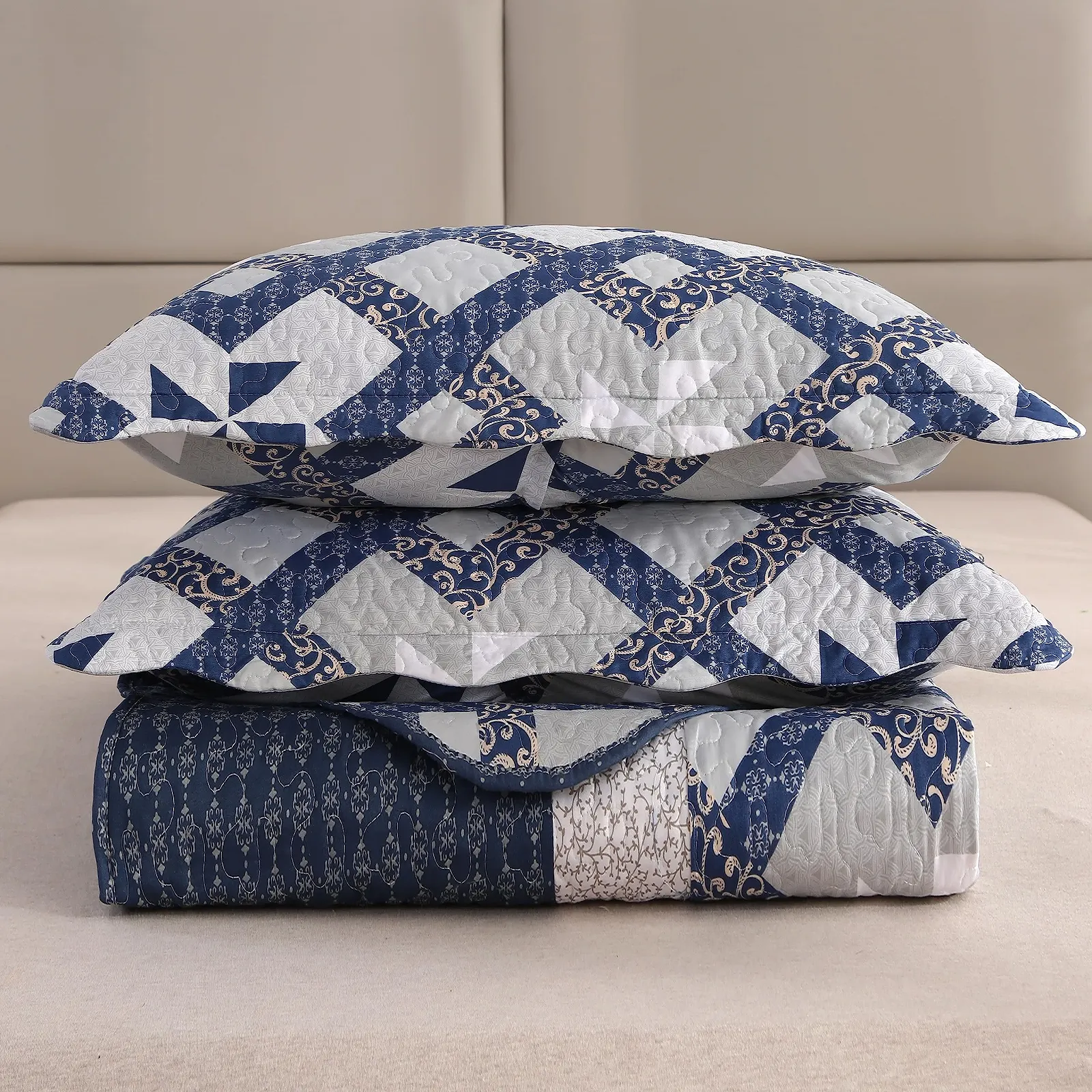 Покривало Qucover у стилі кантрі, набір з мікрофібри з 2 наволочками, фото №7 Покривало Qucover у стилі кантрі, набір з мікрофібри з 2 наволочками, фото №7