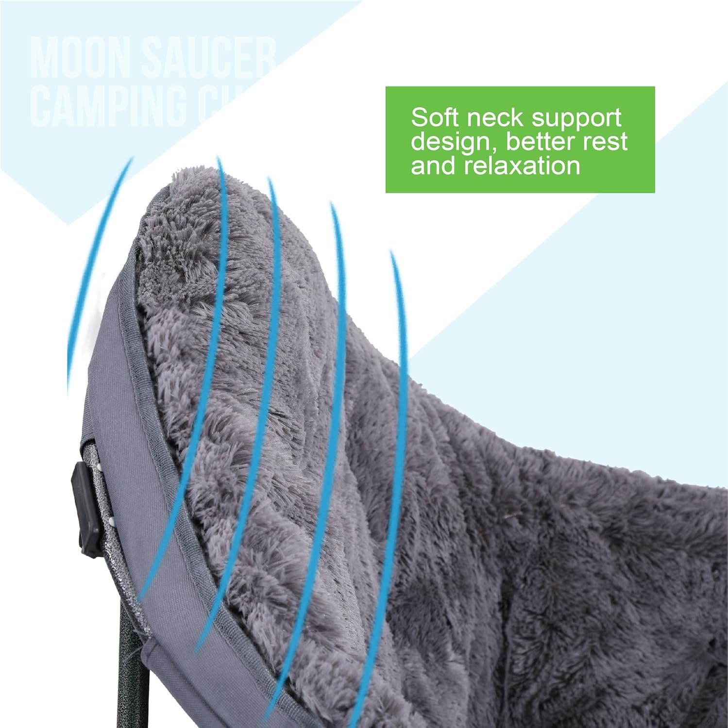 Розкладне крісло для кемпінгу ALPHA CAMP / до 168 кг / Сірий, фото №5 Розкладне крісло для кемпінгу ALPHA CAMP / до 168 кг / Сірий, фото №5