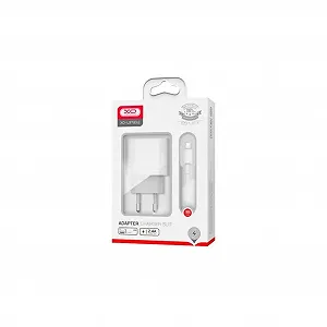 Зарядное устройство XO L97 (1Type-C/1USB/2.4A) + USB - MicroUSB White (XO-L97-MC) synthetic.ua - Фото 1
