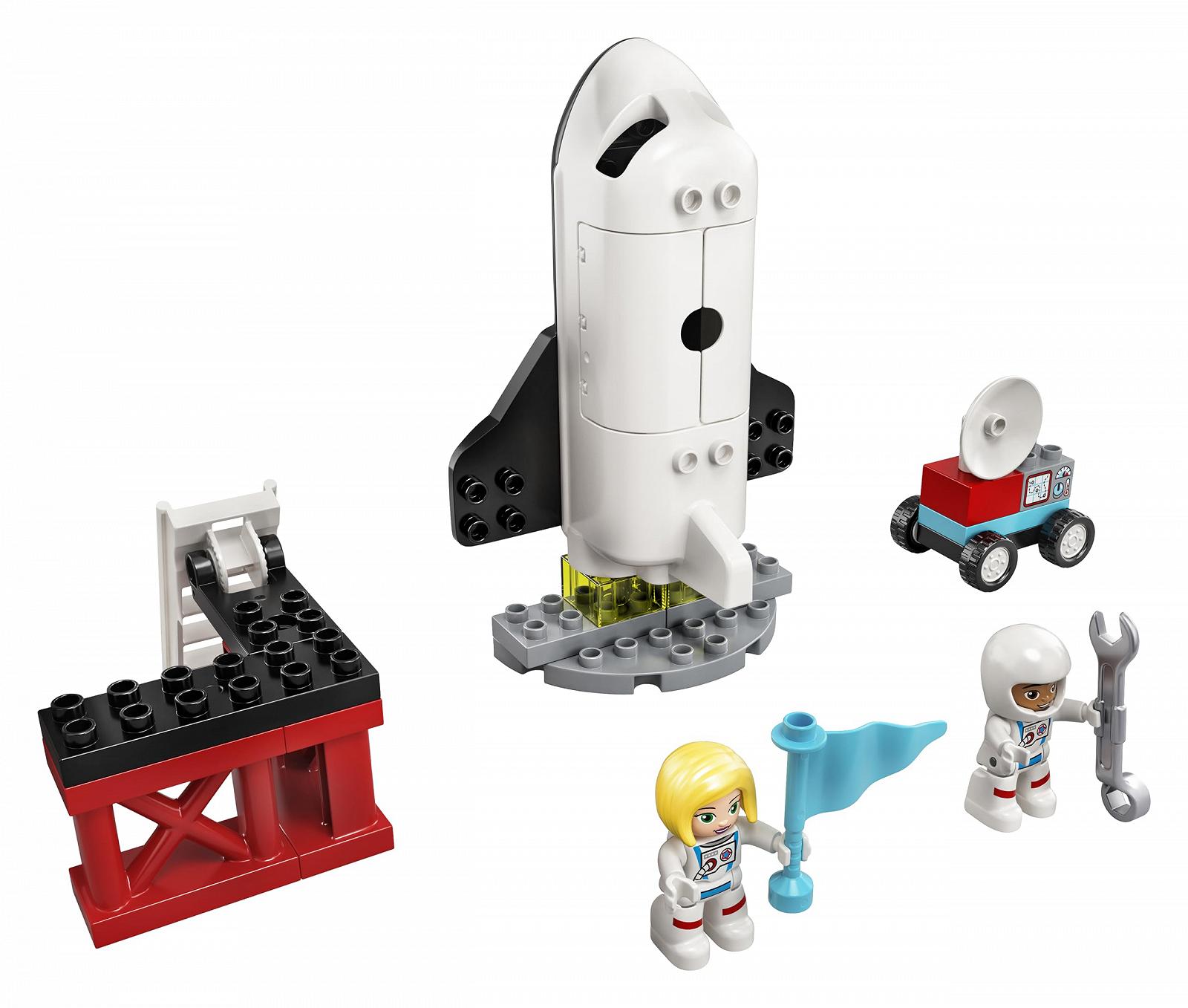 Конструктор LEGO DUPLO 10944 Космический Шаттл Космическая Миссия с камнями для малышей от 2 лет с фигурками астронавтов, фото №2